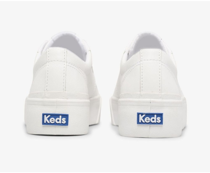 Keds Jump Kick Duo δερματινα Αθλητικα Παπουτσια γυναικεια ασπρα | AER390674