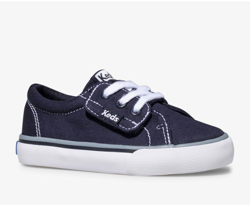 Keds Jump Kick Jr. καμβα Αθλητικα Παπουτσια για κοριτσια σκουρο μπλε | LWR586149