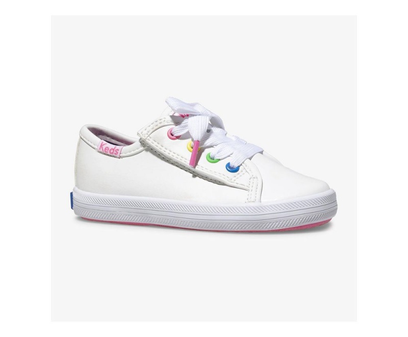 Keds KickstartEyelets Jr. Αθλητικα Παπουτσια για κοριτσια ασπρα | ODQ094371