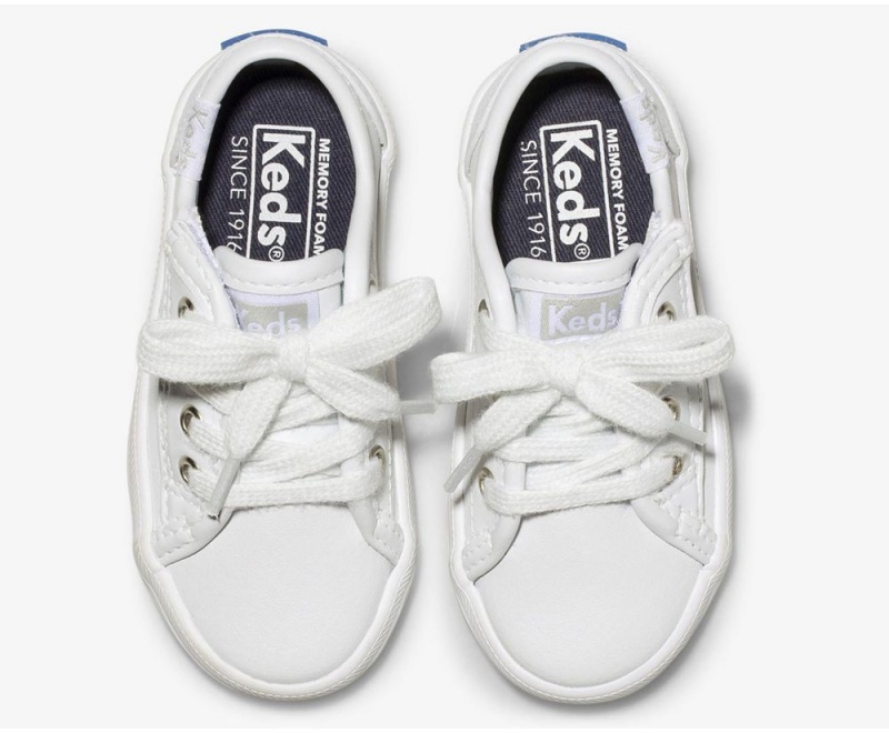 Keds Kickstart Jr. δερματινα Αθλητικα Παπουτσια για κοριτσια ασπρα | DCH843167