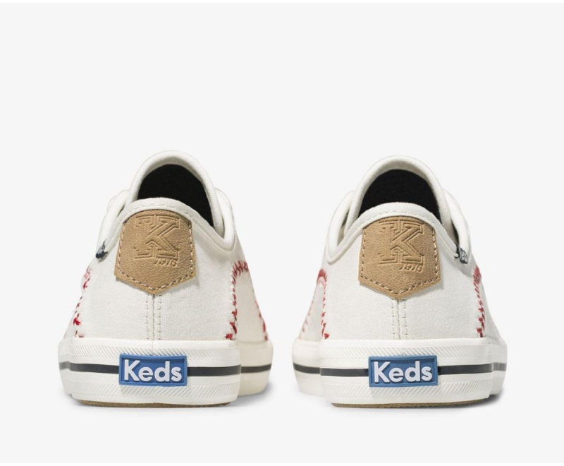 Keds Kickstart Pennant Αθλητικα Παπουτσια γυναικεια ασπρα | HCL230476