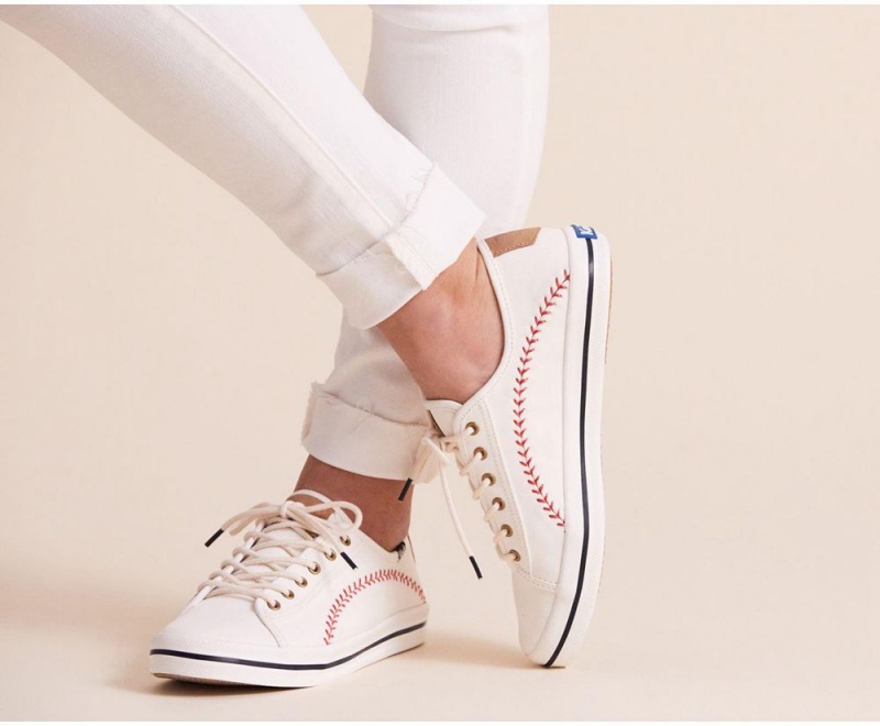 Keds Kickstart Pennant Αθλητικα Παπουτσια γυναικεια ασπρα | HCL230476