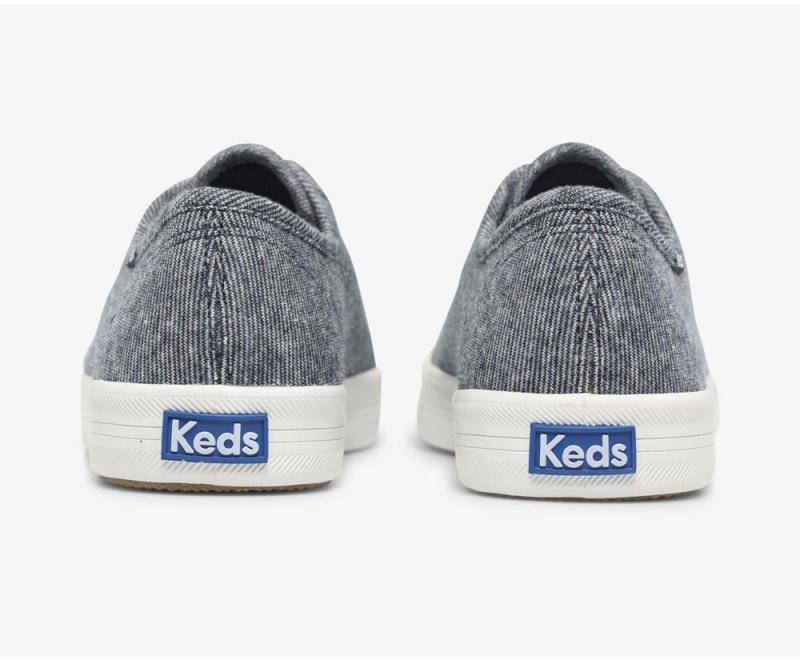 Keds Kickstart Stripey Jersey Αθλητικα Παπουτσια γυναικεια σκουρο μπλε | LIJ762418