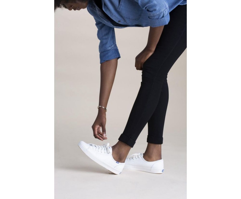 Keds Kickstart δερματινα Αθλητικα Παπουτσια γυναικεια ασπρα | KXJ924673