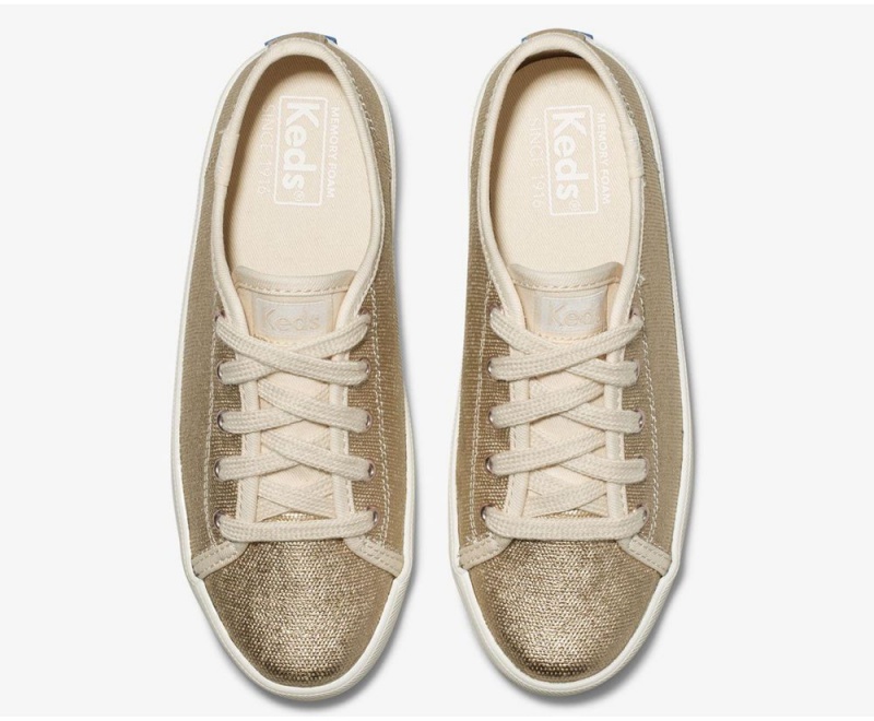 Keds Kickstart Αθλητικα Παπουτσια για κοριτσια ροζ χρυσο χρωμα | VPS486237