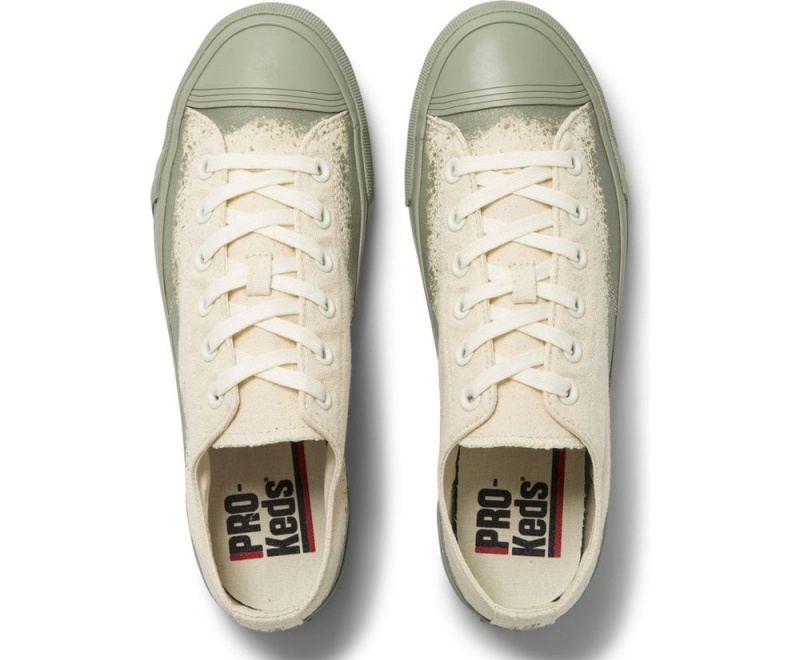 Keds Royal Lo Spray Foxing Αθλητικα Παπουτσια γυναικεια Μπεζ πρασινο | YMW297356