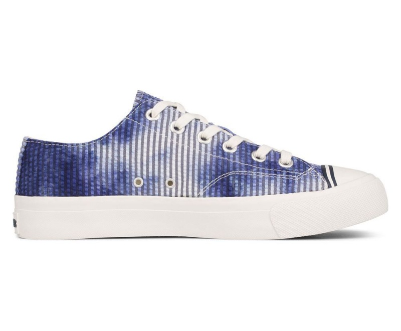 Keds Royal Lo Tie Dye Seersucker Αθλητικα Παπουτσια γυναικεια μπλε | BTR702591