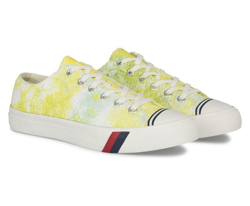 Keds Royal Lo Tie Dye Seersucker Αθλητικα Παπουτσια γυναικεια κίτρινα | NUD497062