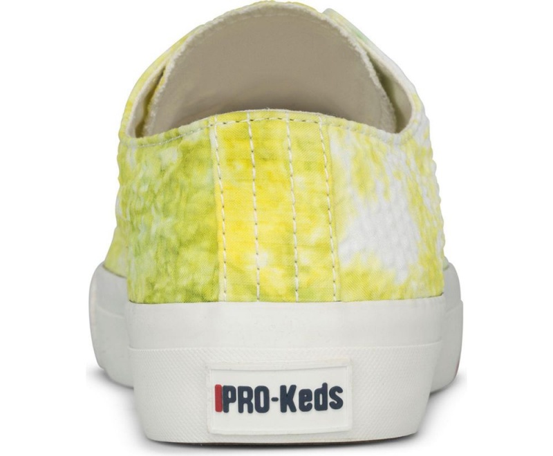 Keds Royal Lo Tie Dye Seersucker Αθλητικα Παπουτσια γυναικεια κίτρινα | NUD497062