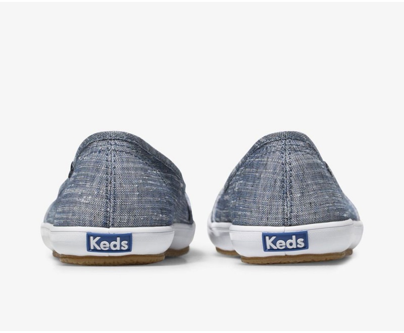 Keds Teacup Chambray Slip On γυναικεια μπλε | ZGL921835