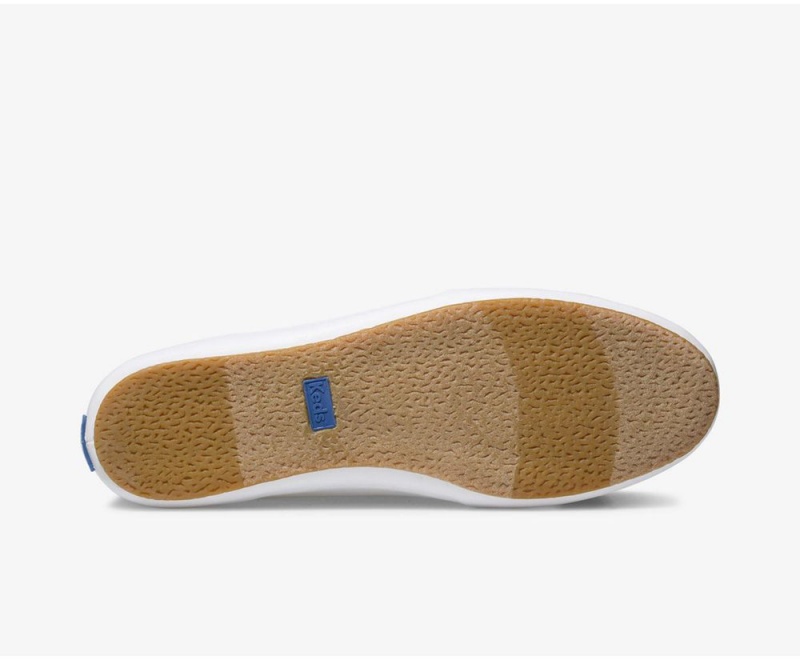 Keds Teacup Twill Slip On γυναικεια ασπρα | TIS703986