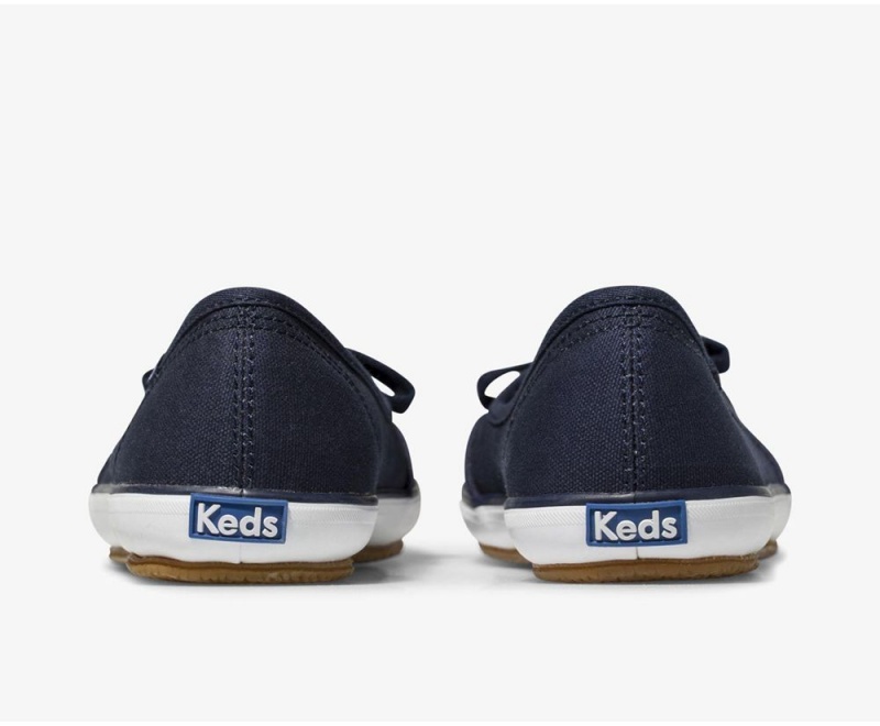 Keds Teacup Twill Slip On γυναικεια σκουρο μπλε | DZK491528