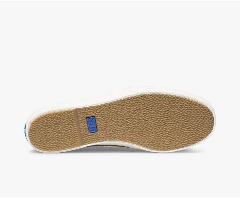 Keds Triple Decker σουετ Slip On γυναικεια γκρι | CDQ429608