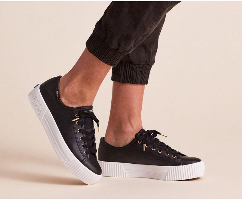 Keds Triple Kick AMP δερματινα Αθλητικα Παπουτσια γυναικεια μαυρα | GUH039615