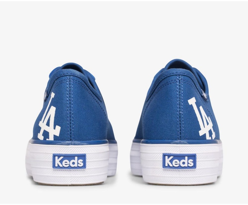 Keds Triple Kick MLB Αθλητικα Παπουτσια γυναικεια μπλε | UZX695284