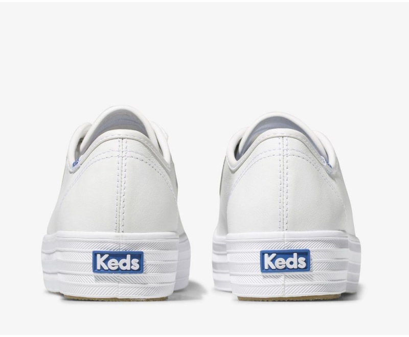 Keds Triple Kick δερματινα Αθλητικα Παπουτσια γυναικεια ασπρα | PEL154293