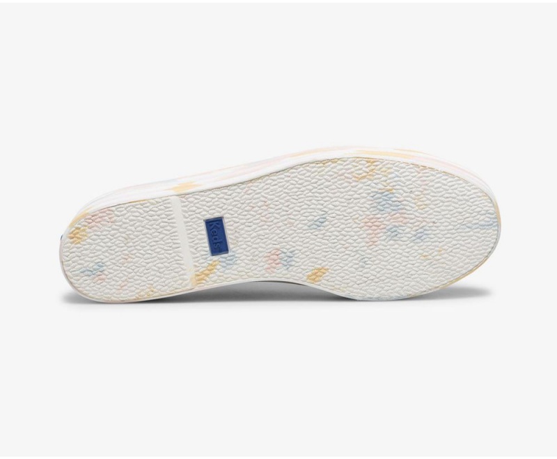 Keds Triple Up δερματινα δερματινα Marble Αθλητικα Παπουτσια γυναικεια ασπρα | VSN468071