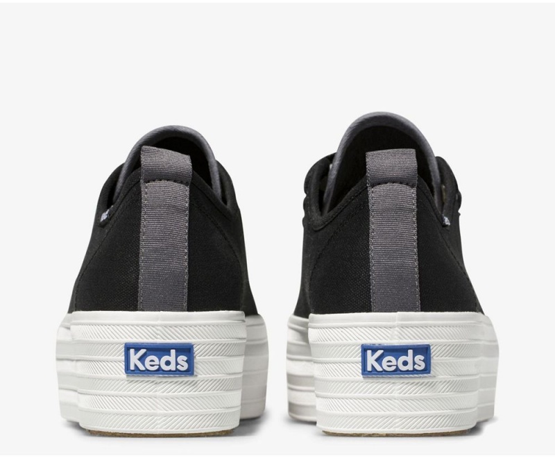 Keds Triple Up καμβα Αθλητικα Παπουτσια γυναικεια μαυρα | MZF695170