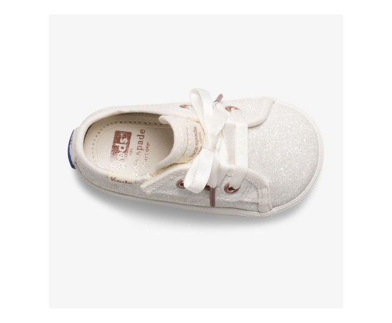 Keds x KSNY Kickstart Ivory Glitter Crib Αθλητικα Παπουτσια για κοριτσια ασπρα | ITJ178394