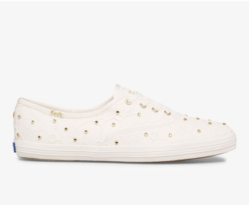 Keds x Kate Spade New York Champion Bridal δαντελα Αθλητικα Παπουτσια γυναικεια ασπρα | WSI165284