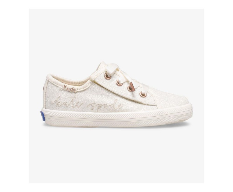 Keds x Kate Spade New York Kickstart Jr. Glitter Αθλητικα Παπουτσια για κοριτσια ασπρα | GEI507612