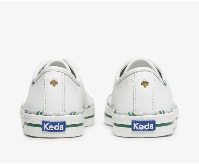 Keds x Kate Spade New York Kickstart δερματινα Αθλητικά Αθλητικα Παπουτσια γυναικεια ασπρα | VET132684