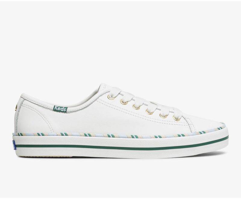 Keds x Kate Spade New York Kickstart δερματινα Αθλητικά Αθλητικα Παπουτσια γυναικεια ασπρα | VET132684