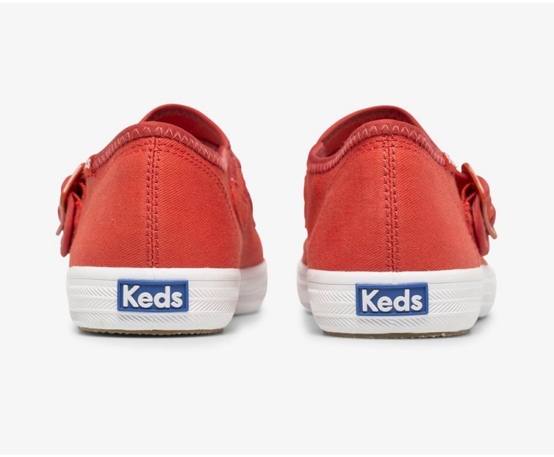 Keds x Organic βαμβακερα Champion Mary Jane Slip On γυναικεια κοκκινα | RWM138670