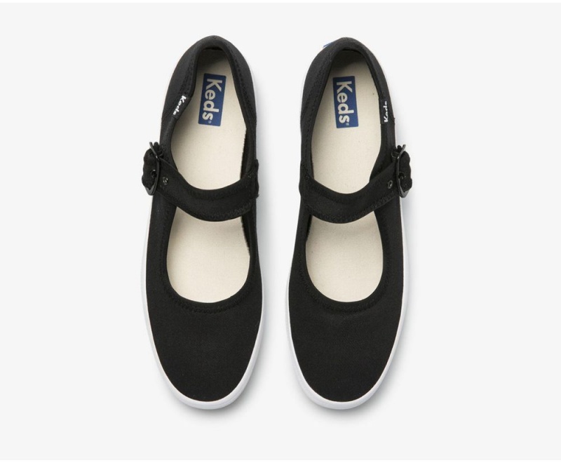 Keds x Organic βαμβακερα Champion Mary Jane Slip On γυναικεια μαυρα | STL836174