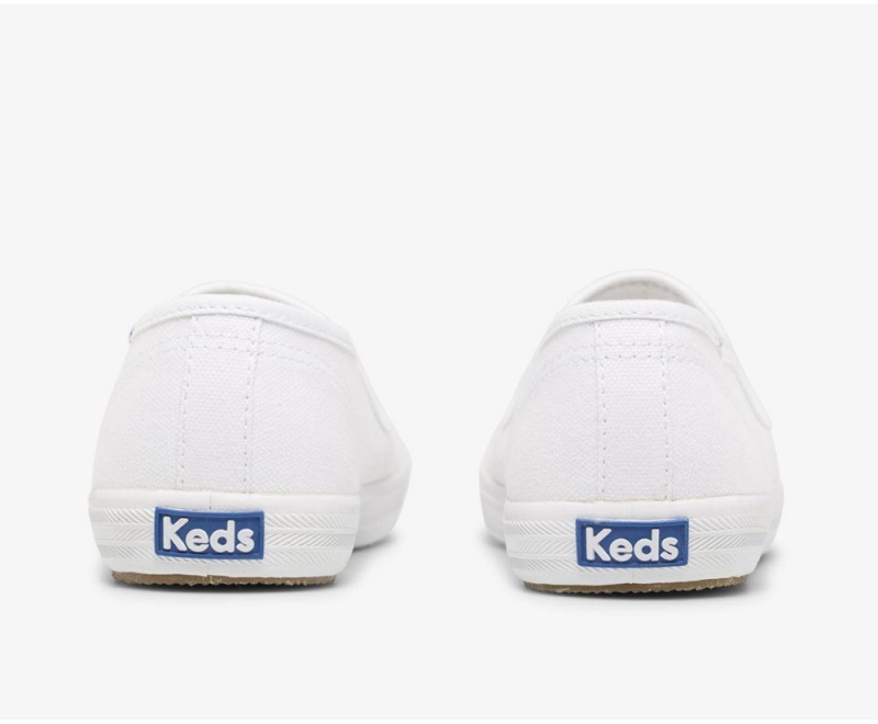 Keds x Organic βαμβακερα Champion Slip On γυναικεια ασπρα | YNZ265701