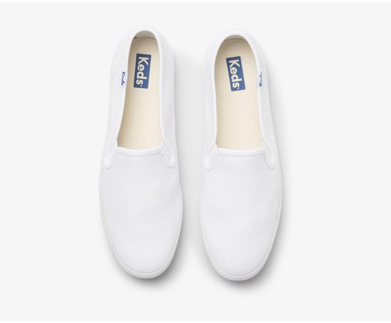 Keds x Organic βαμβακερα Champion Slip On γυναικεια ασπρα | YNZ265701