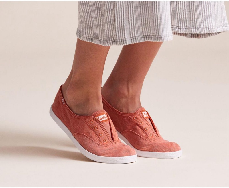 Keds x Organic βαμβακερα Chillax Washable Slip On γυναικεια κοκκινα | KWG350472