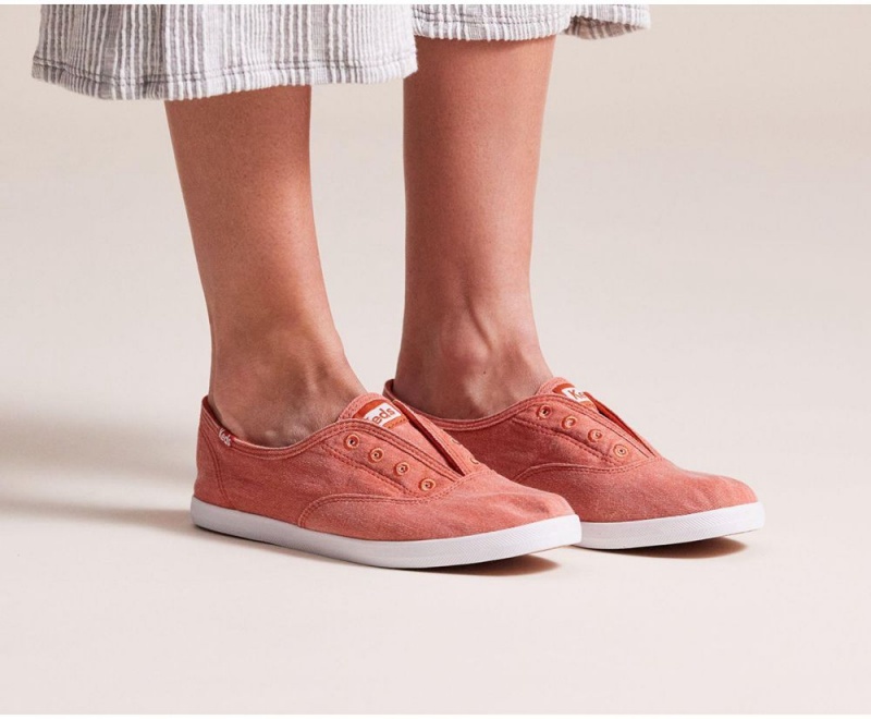 Keds x Organic βαμβακερα Chillax Washable Slip On γυναικεια κοκκινα | KWG350472