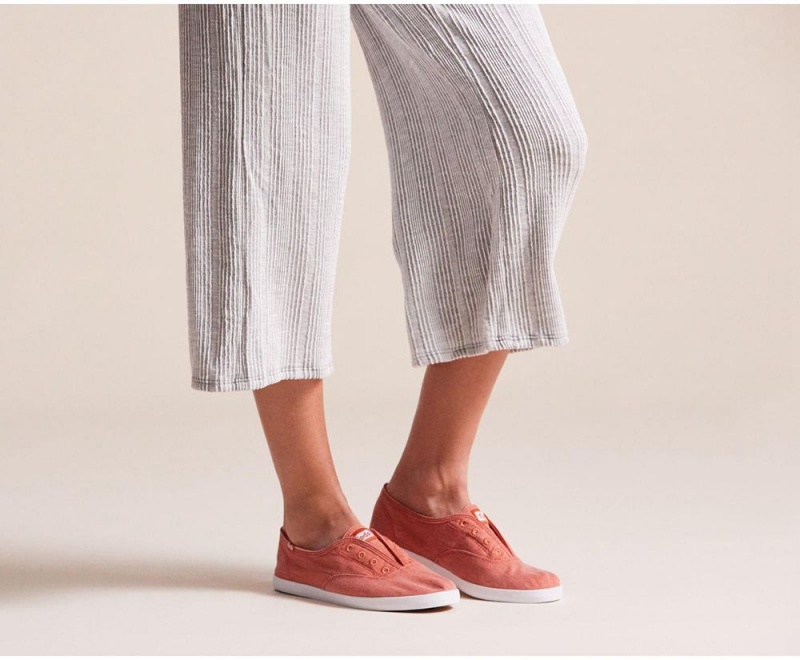 Keds x Organic βαμβακερα Chillax Washable Slip On γυναικεια κοκκινα | KWG350472