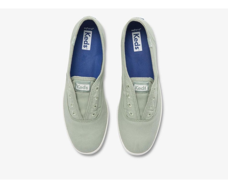 Keds x Organic βαμβακερα Chillax Washable Slip On γυναικεια πρασινο | PZC126370