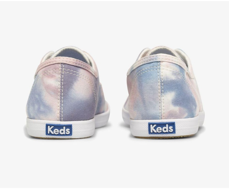 Keds x Organic βαμβακερα Chillax Washable Tie Dye Slip On γυναικεια ροζ μπλε | FBU251467