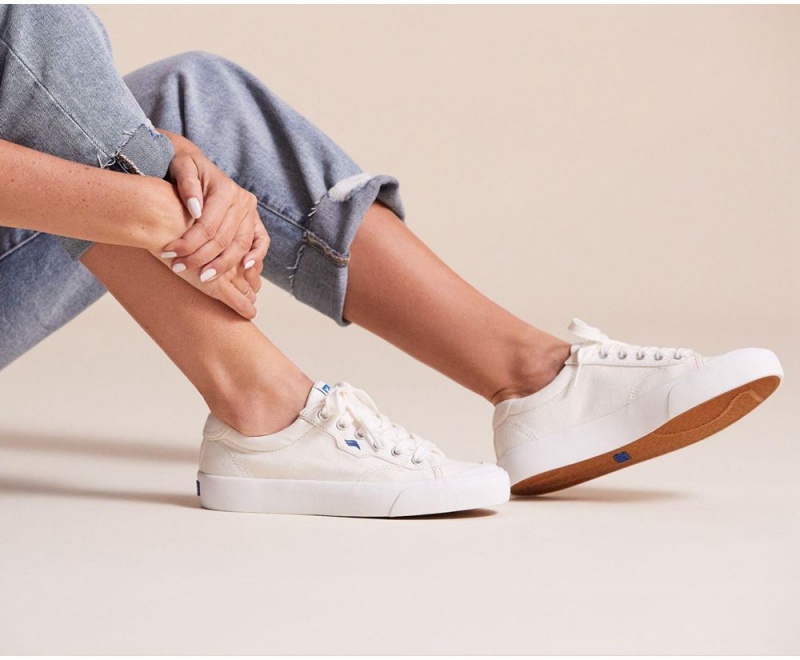 Keds x Organic βαμβακερα Crew Kick 75 Αθλητικα Παπουτσια γυναικεια ασπρα | TJK406193