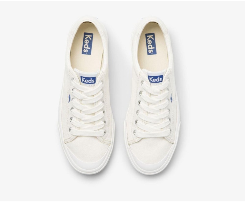 Keds x Organic βαμβακερα Crew Kick 75 Αθλητικα Παπουτσια γυναικεια ασπρα | TJK406193