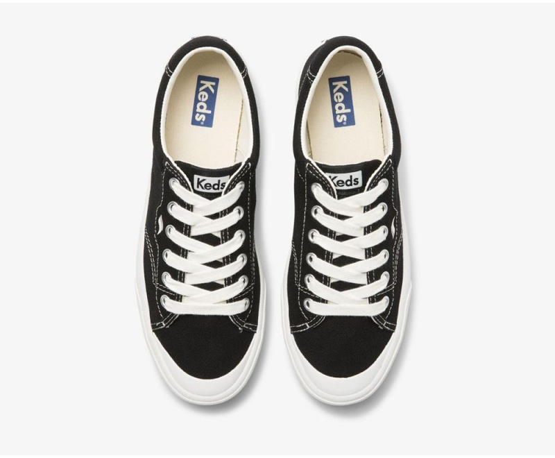 Keds x Organic βαμβακερα Crew Kick 75 Αθλητικα Παπουτσια γυναικεια μαυρα | ZIO084239