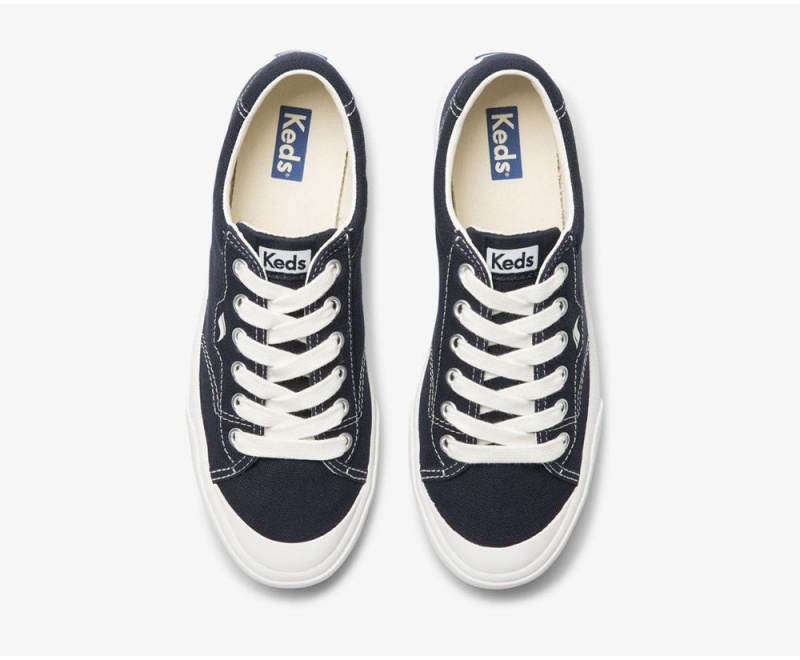 Keds x Organic βαμβακερα Crew Kick 75 Αθλητικα Παπουτσια γυναικεια σκουρο μπλε | GKS698201