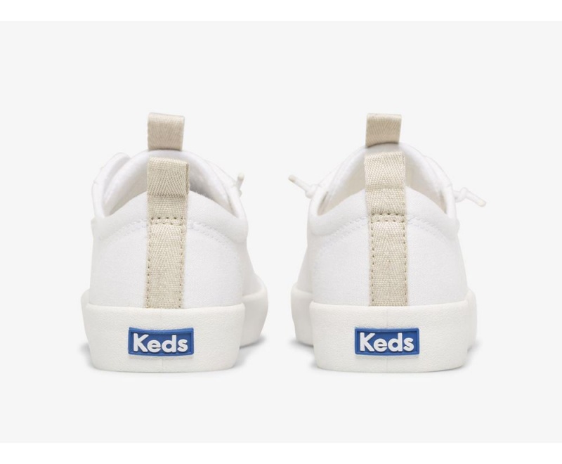 Keds x Organic βαμβακερα Kickback Slip On γυναικεια ασπρα | IRC072358