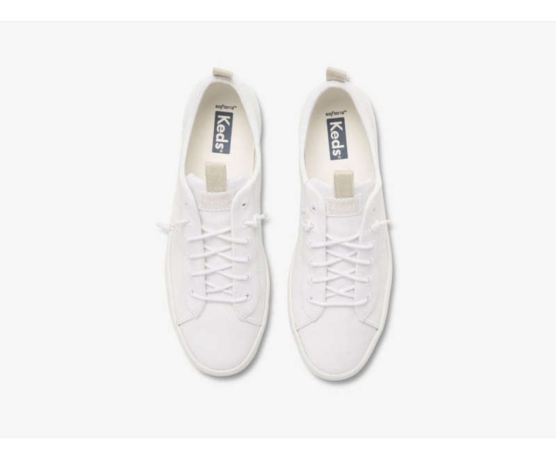 Keds x Organic βαμβακερα Kickback Slip On γυναικεια ασπρα | IRC072358