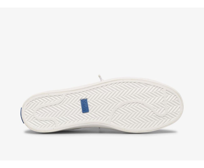 Keds x Organic βαμβακερα Kickback Slip On γυναικεια ασπρα | IRC072358