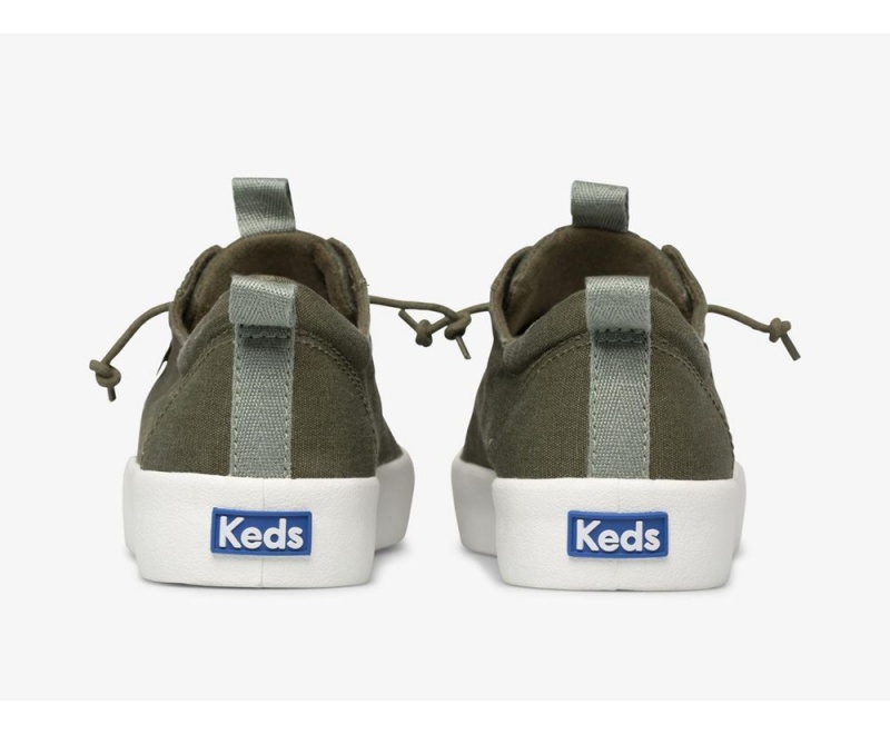 Keds x Organic βαμβακερα Kickback Washable Slip On γυναικεια πρασινο | FLU598147