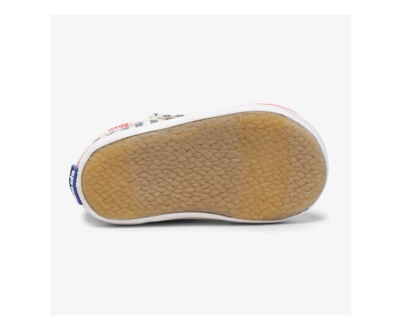 Keds x Organic βαμβακερα Kickstart Crib Αθλητικα Παπουτσια για κοριτσια ασπρα μπλε | RPJ729546