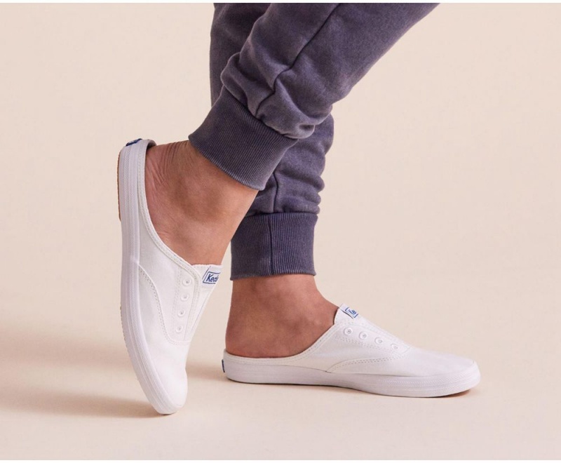 Keds x Organic βαμβακερα Moxie Mule Mules γυναικεια ασπρα | AEX504821