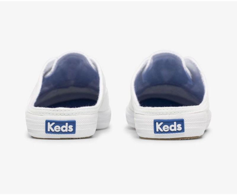 Keds x Organic βαμβακερα Moxie Mule Mules γυναικεια ασπρα | AEX504821