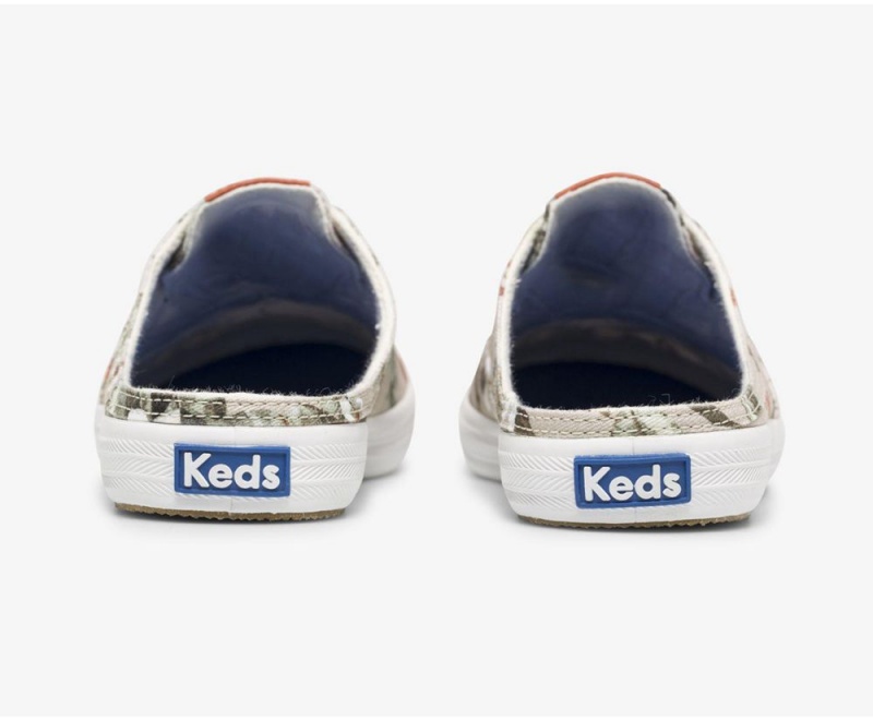 Keds x Organic βαμβακερα Moxie Mule Tropical Mules γυναικεια Μπεζ Πολύχρωμο | NYI824516