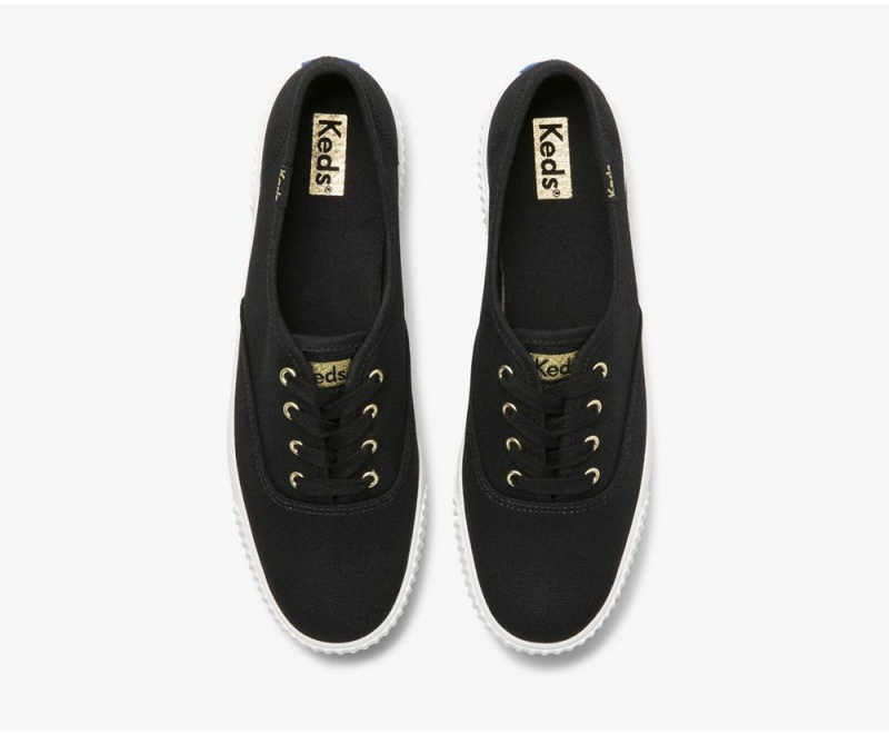 Keds x Organic βαμβακερα Triple AMP Αθλητικα Παπουτσια γυναικεια μαυρα | GVO374589