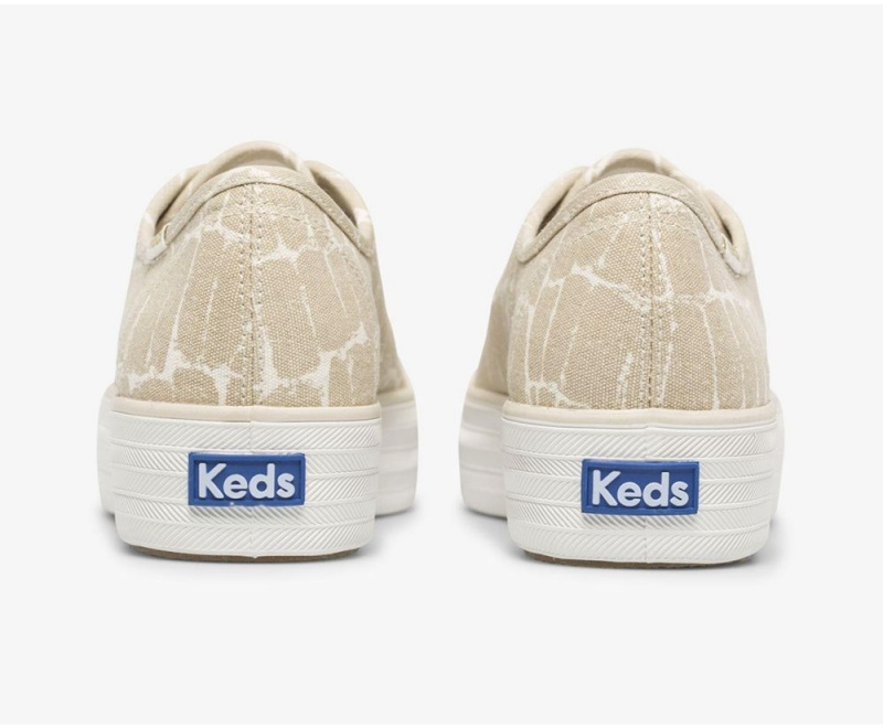 Keds x Organic βαμβακερα Triple Kick Croc Αθλητικα Παπουτσια γυναικεια γκρι | FJU413569